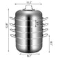 Vevor® 5-Tier Stainless Steamer