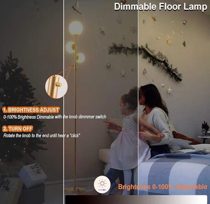 Mid Century Globe Floor Lamp