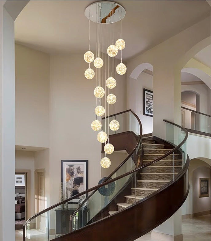 Nordic Glass Bubble Ball Chandelier