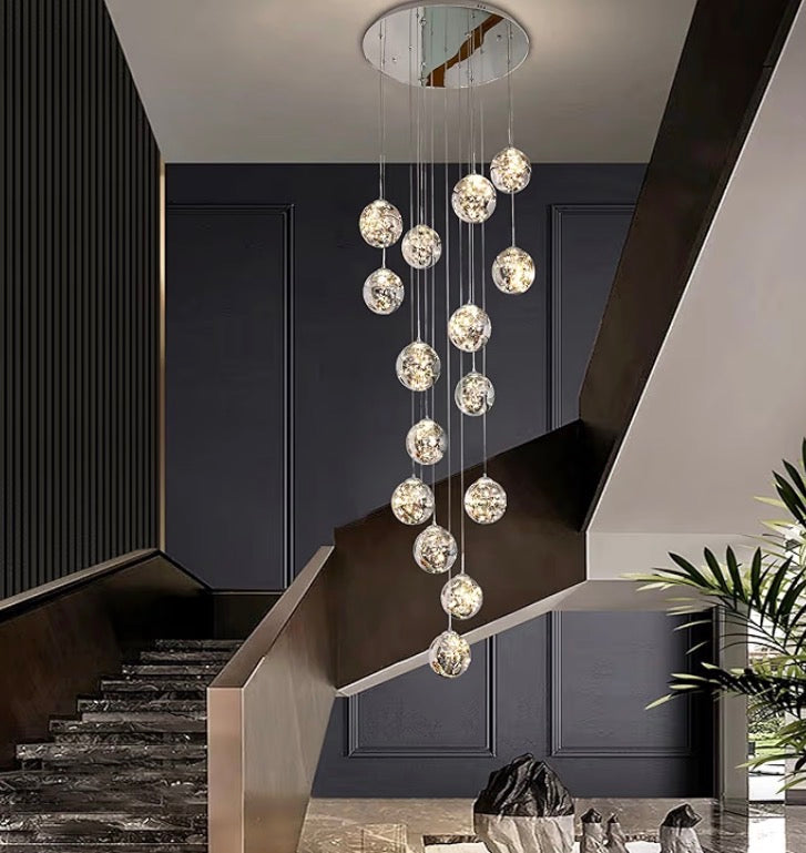 Nordic Glass Bubble Ball Chandelier