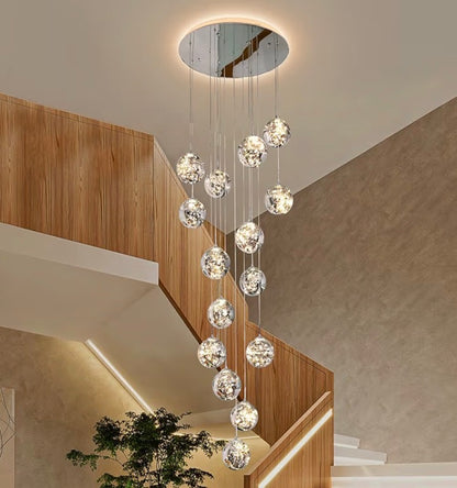 Nordic Glass Bubble Ball Chandelier