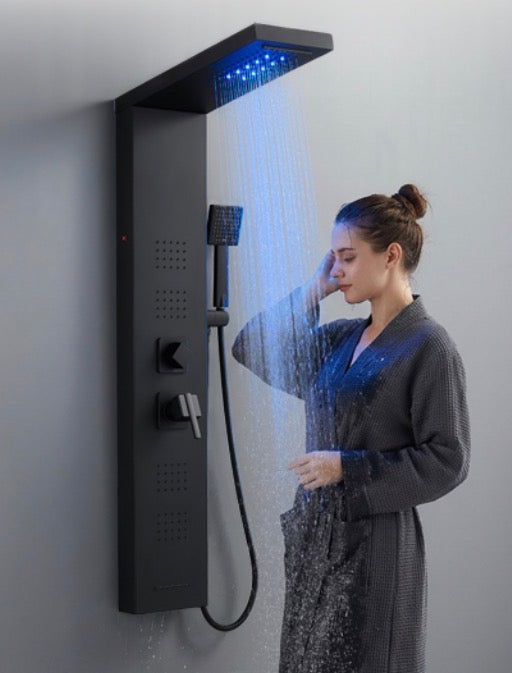 Shower Panel Tower System with LED Lights