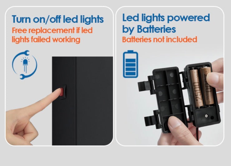 Shower Panel Tower System with LED Lights