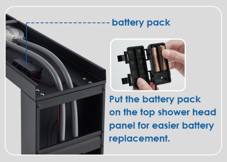 Shower Panel Tower System with LED Lights