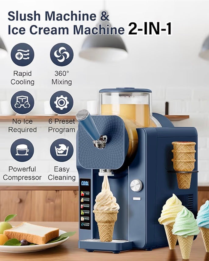 KW® FrostTwist Pro™ 2-in-1 Slush & Soft Serve System