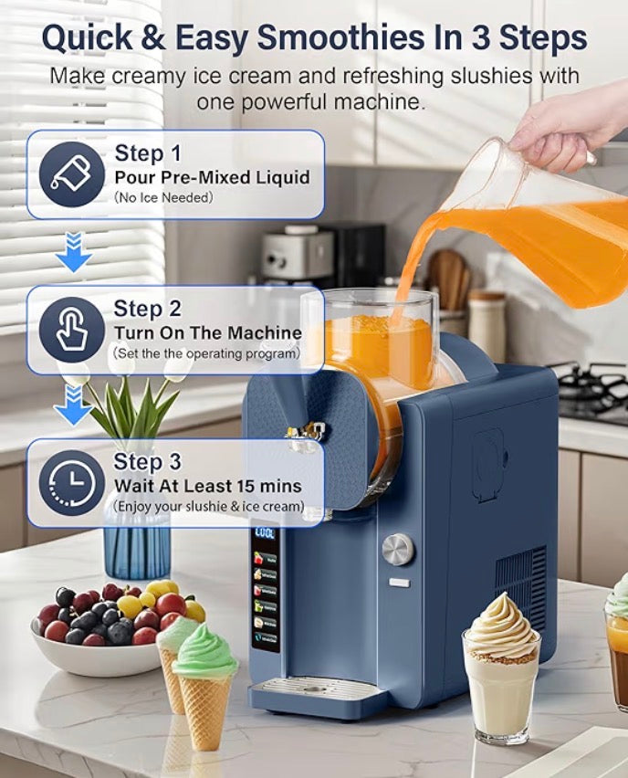 KW® FrostTwist Pro™ 2-in-1 Slush & Soft Serve System