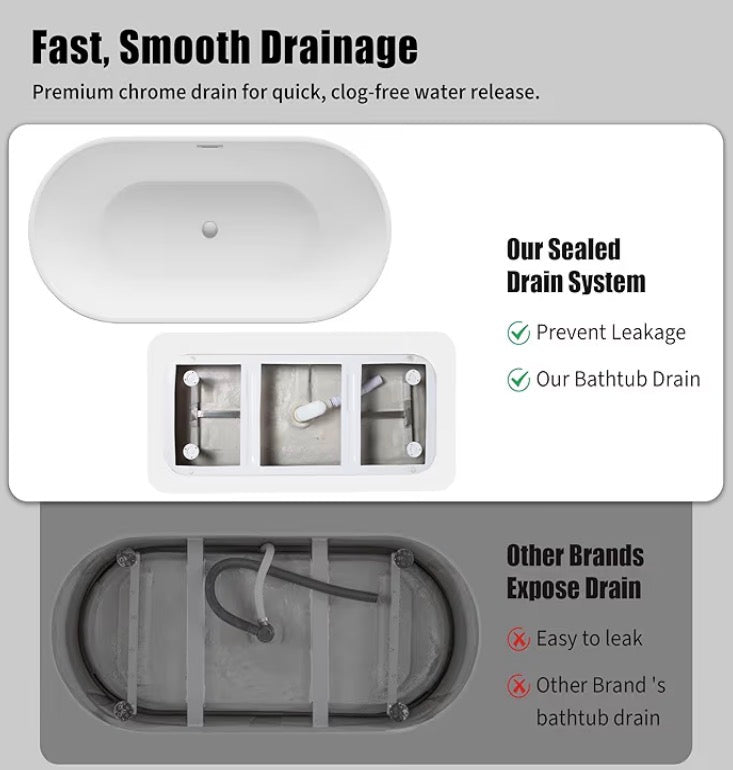 Modern Elegance  Acrylic Freestanding Tub