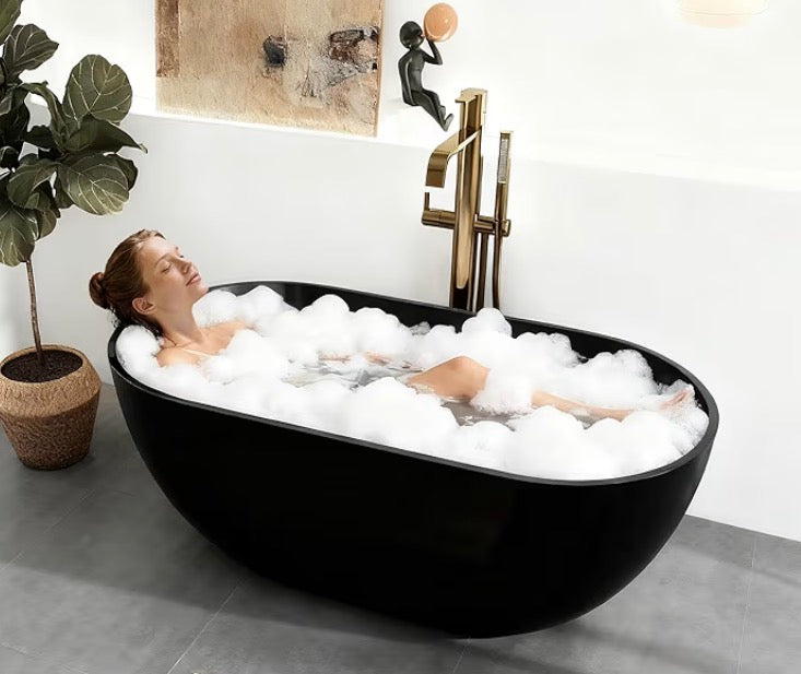 Modern Stone Resin Freestanding Tub