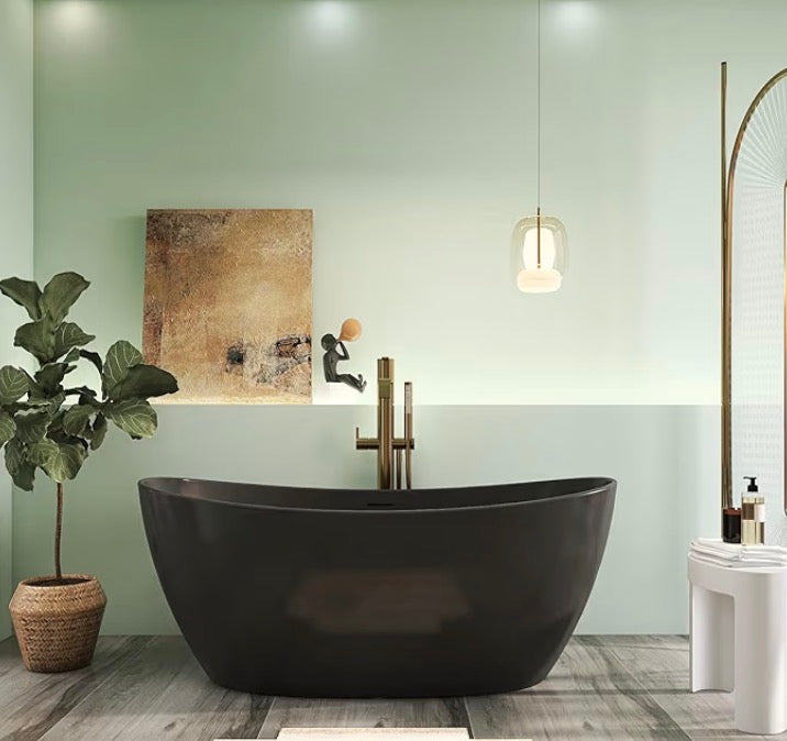 Contemporary Stone Resin Freestanding Tub