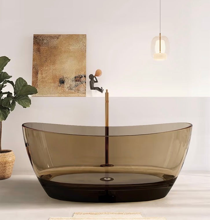 Contemporary Stone Resin Freestanding Tub
