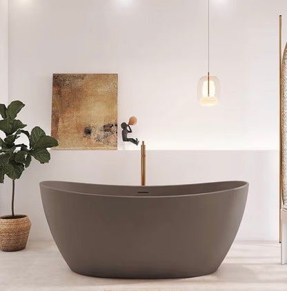Contemporary Stone Resin Freestanding Tub