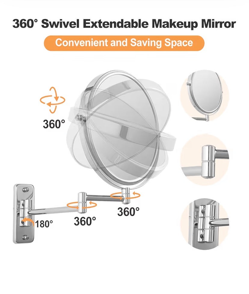 10X/5X Double Sided Magnifying Mirror