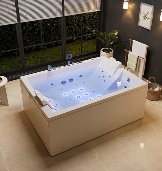 Jetted Hydromassage Whirlpool Bathtub