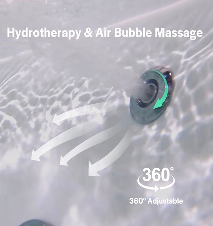 Jetted Hydromassage Whirlpool Bathtub