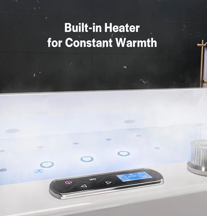 Jetted Hydromassage Whirlpool Bathtub