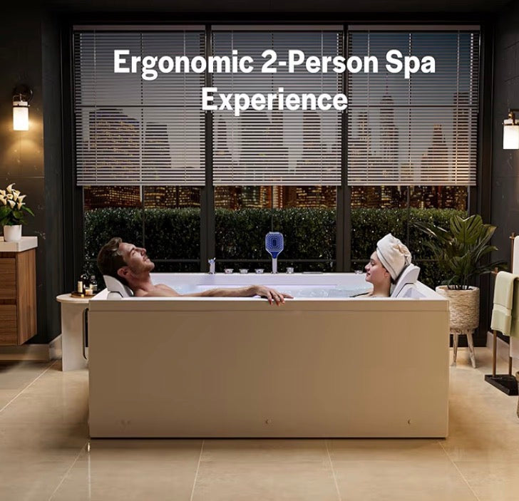 Jetted Hydromassage Whirlpool Bathtub