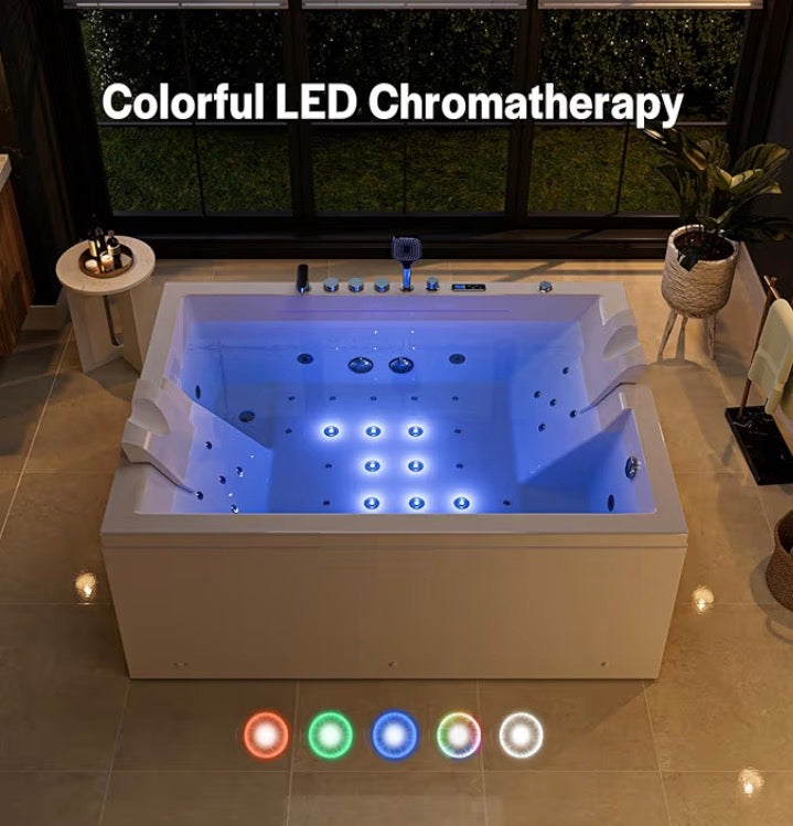 Jetted Hydromassage Whirlpool Bathtub
