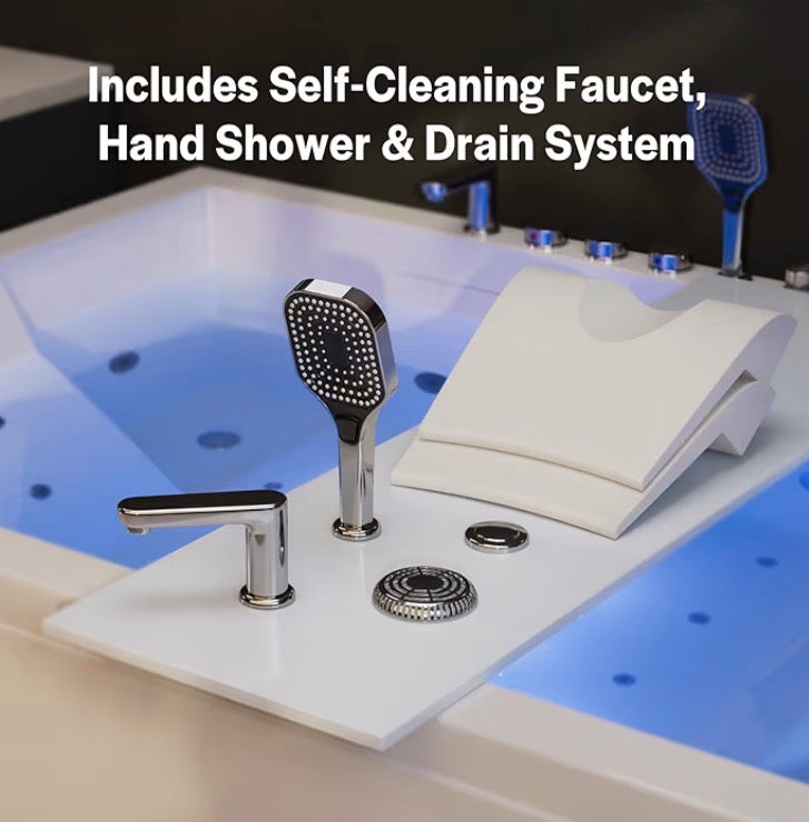 Jetted Hydromassage Whirlpool Bathtub