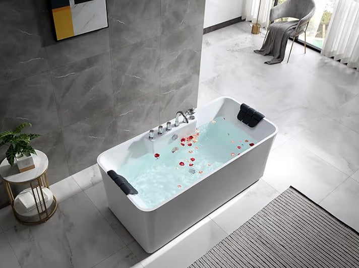 Jetted Hydromassage Whirlpool Bathtub