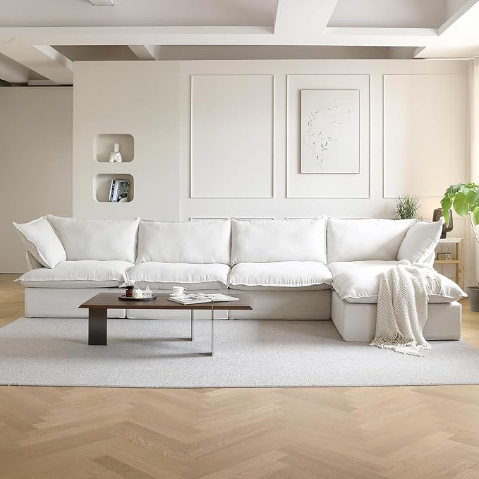 Modern Hemp Velvet Modular Sectional Sofa
