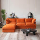 Modern Hemp Velvet Modular Sectional Sofa