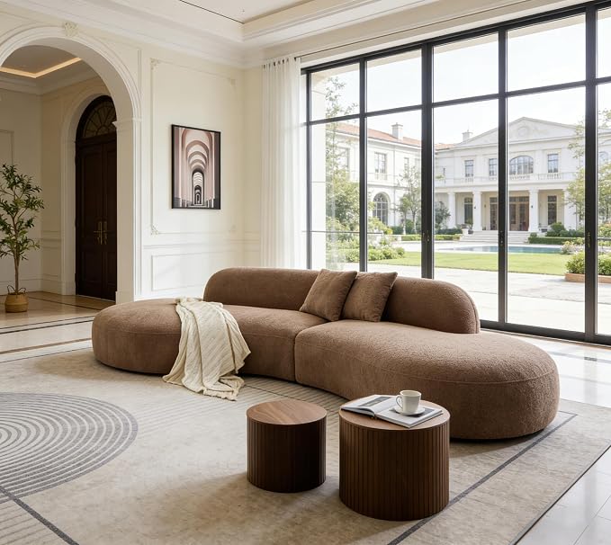 CloudCurve Bouclé Modular Sofa