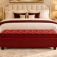 Modern Tufted Faux Leather Storage Bench