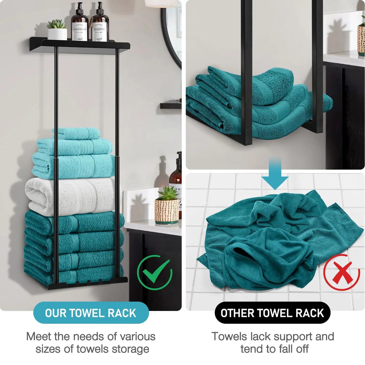 Wall Towel Rack