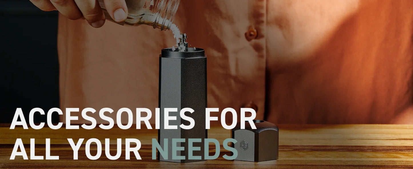 HexClad® HexMill Salt and Pepper Grinder Set