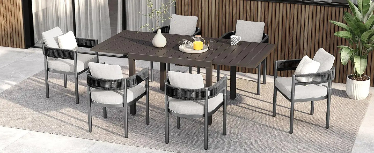 Extendable Desktop Patio Dining Set