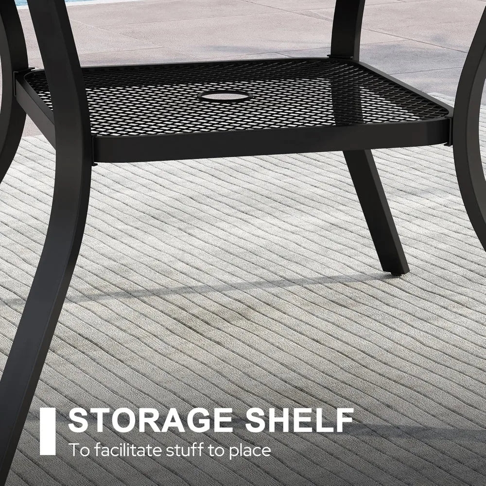 Round Aluminum Patio Dining Set