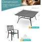 Square Metal Dining Set