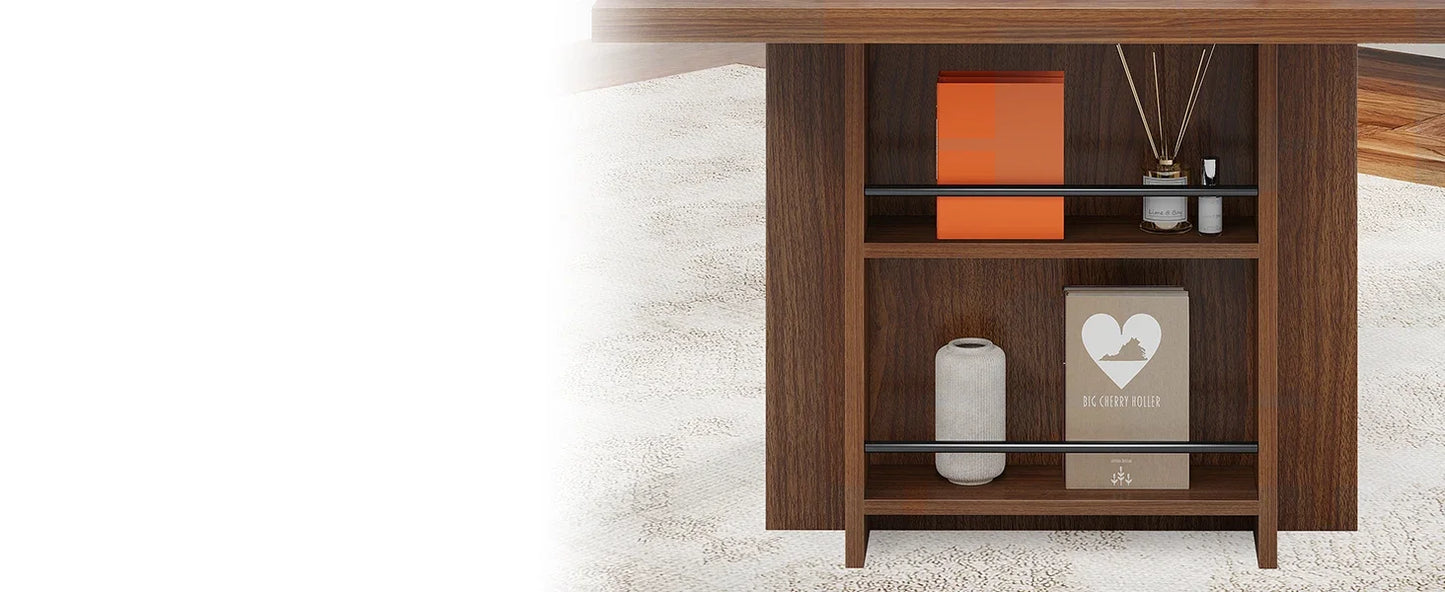 Modern Simple Thickened Wood Executive Desk