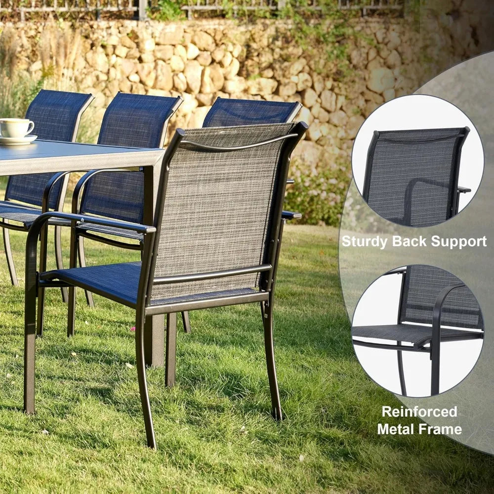 Round Aluminum Patio Dining Set
