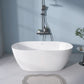 Modern 55" Oval Acrylic Bathtub