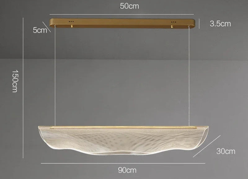 Modern Minimalist  Acrylic LED Chandelier