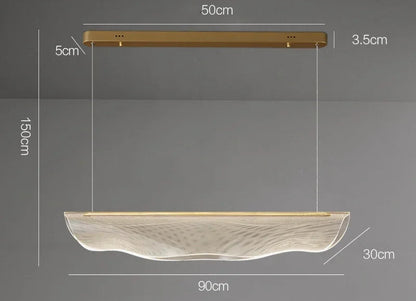 Modern Minimalist  Acrylic LED Chandelier