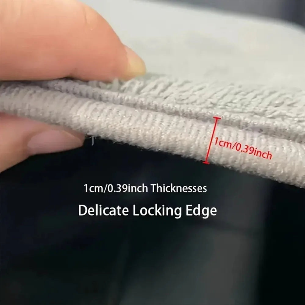 Premium Thick Microfiber Non-Slip Bath Mat, 4 Piece Set