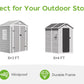 Resin Outdoor Storage Shed with Floors and Window