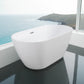Modern 55" Oval Acrylic Bathtub