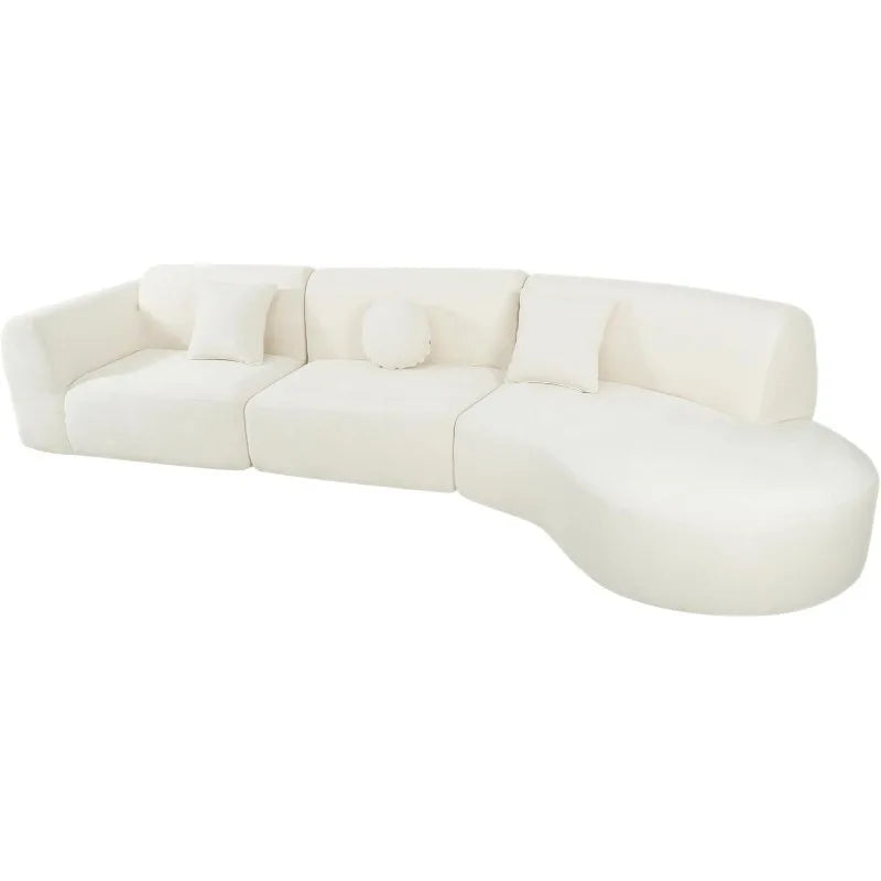 Modern Cloud Sectional Couch with Pillow