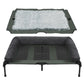 Elevated Dog Bed with Cooling Breathable Mat and Soft Plush Mat