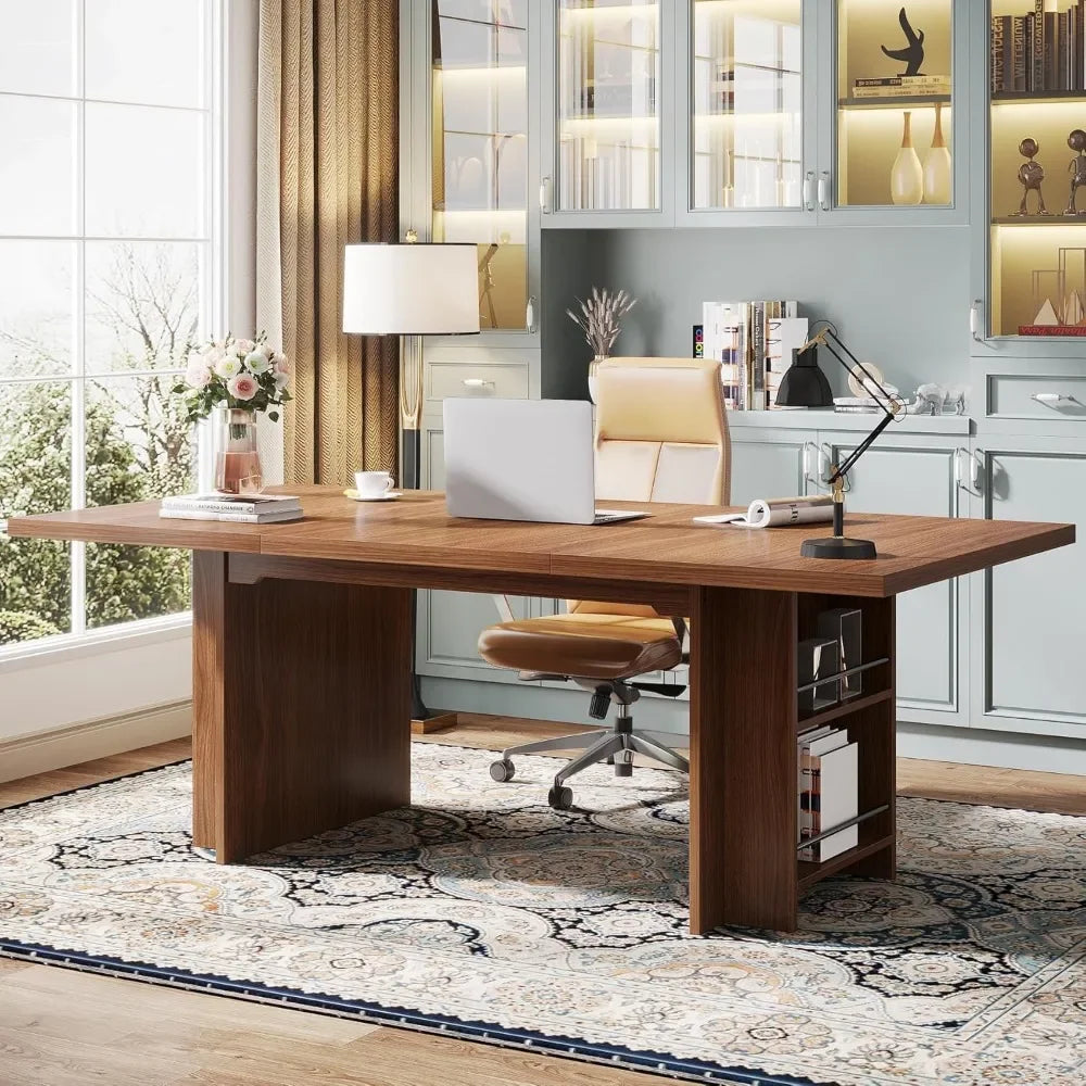 Modern Simple Thickened Wood Executive Desk