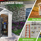 Resin Outdoor Storage Shed with Floors and Window