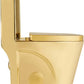 Contemporary Luxury Gold Compact One-Piece Toilet