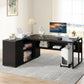 Modern Constructed  L-Shaped Executive Desk