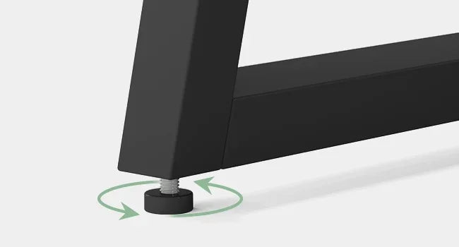 Modern Simple Executive Desk with Sturdy Metal Base