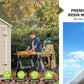 Resin Storage Shed with Floor, Window, and Double Lockable Doors