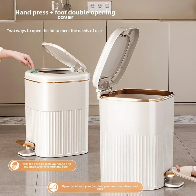 Modern Minimalist Foot Pedal Waste Bin