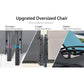 Oversized Lightweight Chaise Lounge Set with 2 Side Tables